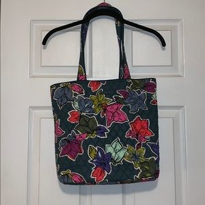 Vera Bradley falling flowers tote bag